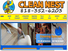 Tablet Screenshot of cleannestcarpet.com